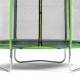 Батут DFC Trampoline Fitness с сеткой 8ft, зеленый