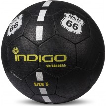 Мяч футбольный №5 INDIGO STREETBALL для игры на асфальте (PU прорезиненный) E03 Черный